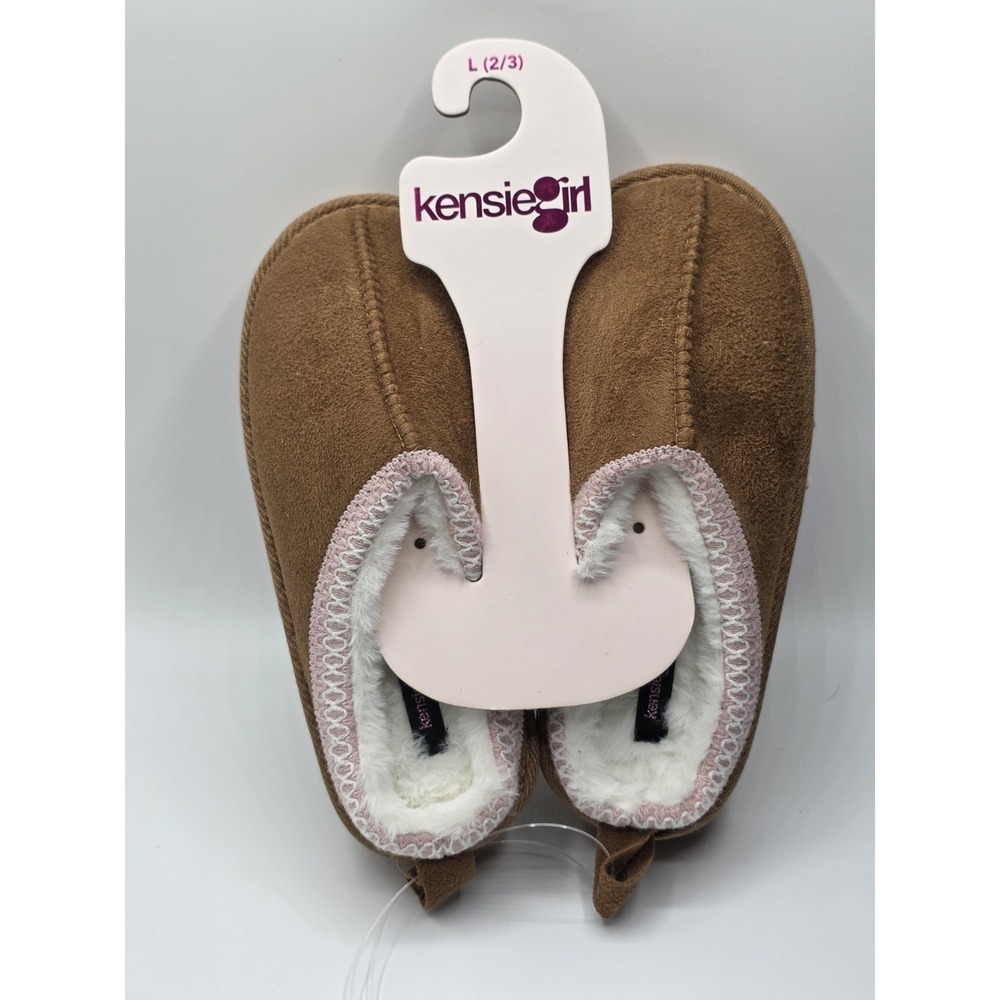 Kensie Girl's‎ Slippers - Cozy House Slippers for Kids with Fuzzy Faux Sz L(2/3)